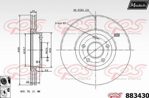 Maxtech 883430.6060 - Əyləc Diski furqanavto.az