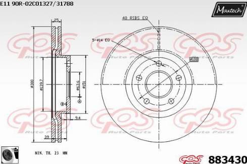 Maxtech 883430.0060 - Əyləc Diski furqanavto.az