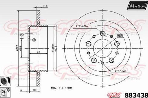 Maxtech 883438.6060 - Əyləc Diski furqanavto.az