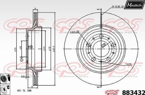 Maxtech 883432.6060 - Əyləc Diski furqanavto.az