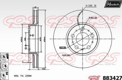 Maxtech 883427.6980 - Əyləc Diski furqanavto.az