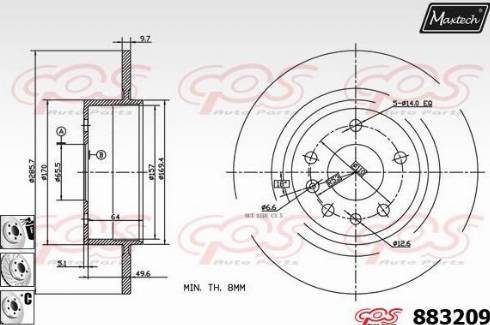 Maxtech 883209.6980 - Əyləc Diski furqanavto.az