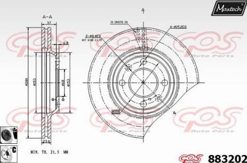 Maxtech 883202.6060 - Əyləc Diski furqanavto.az