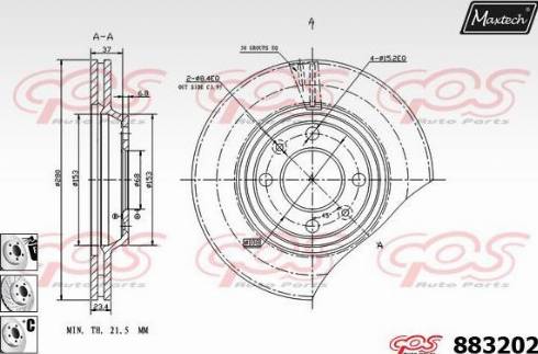 Maxtech 883202.6880 - Əyləc Diski furqanavto.az