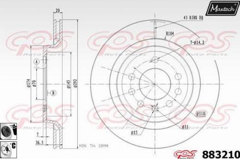 Maxtech 883210.6060 - Əyləc Diski furqanavto.az