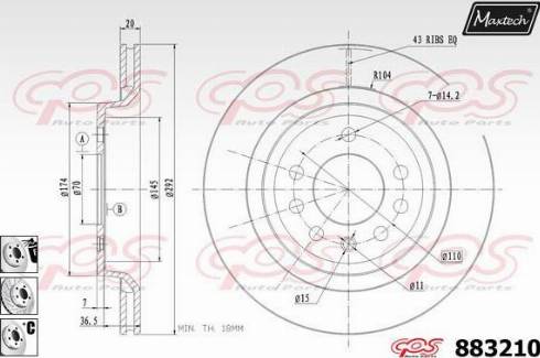 Maxtech 883210.6880 - Əyləc Diski furqanavto.az