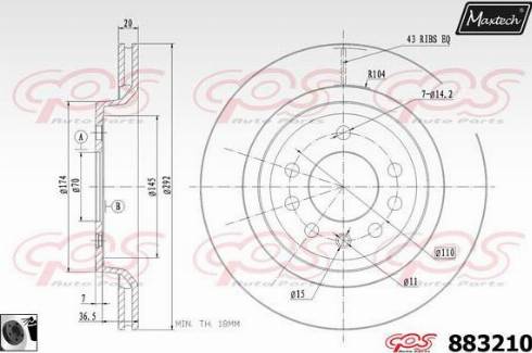 Maxtech 883210.0060 - Əyləc Diski furqanavto.az