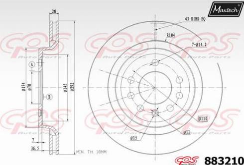 Maxtech 883210.0000 - Əyləc Diski furqanavto.az