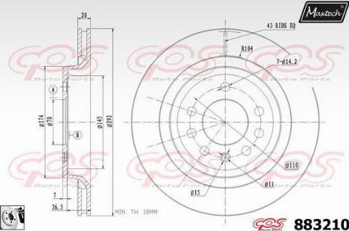 Maxtech 883210.0080 - Əyləc Diski furqanavto.az