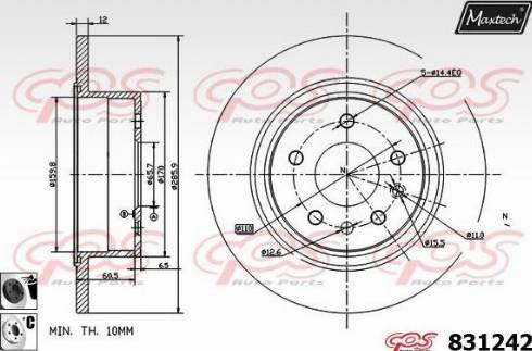 Maxtech 831242.6060 - Əyləc Diski furqanavto.az