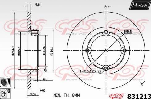 Maxtech 831213.6060 - Əyləc Diski furqanavto.az