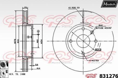 Maxtech 831276.6060 - Əyləc Diski furqanavto.az