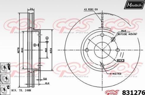 Maxtech 831276.6880 - Əyləc Diski furqanavto.az