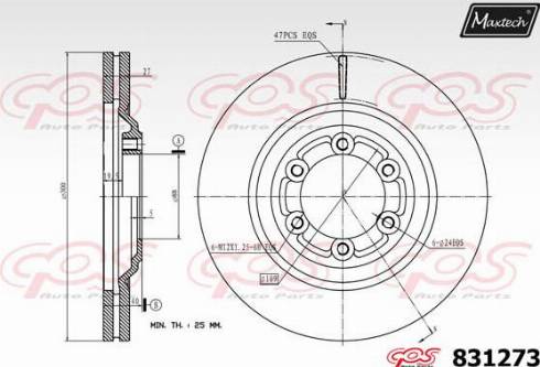 Maxtech 831273.0000 - Əyləc Diski furqanavto.az