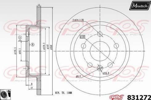 Maxtech 831272.0060 - Əyləc Diski furqanavto.az