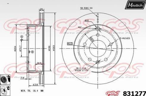 Maxtech 831277.6060 - Əyləc Diski furqanavto.az