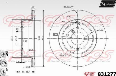 Maxtech 831277.6880 - Əyləc Diski furqanavto.az