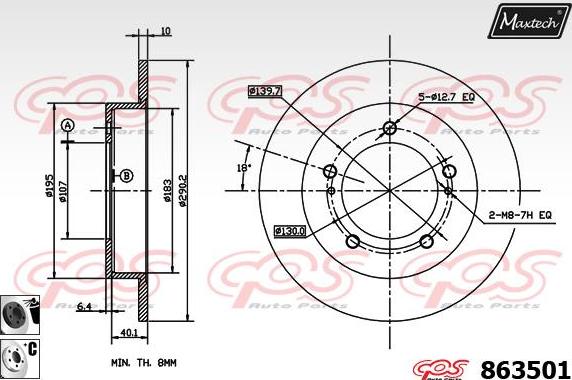 Maxtech 831277 - Əyləc Diski furqanavto.az