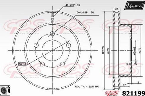 Maxtech 821199.A060 - Əyləc Diski furqanavto.az