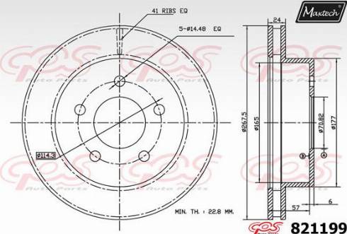 Maxtech 821199.A000 - Əyləc Diski furqanavto.az