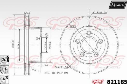 Maxtech 821185.6980 - Əyləc Diski furqanavto.az