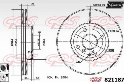 Maxtech 821187.6060 - Əyləc Diski furqanavto.az