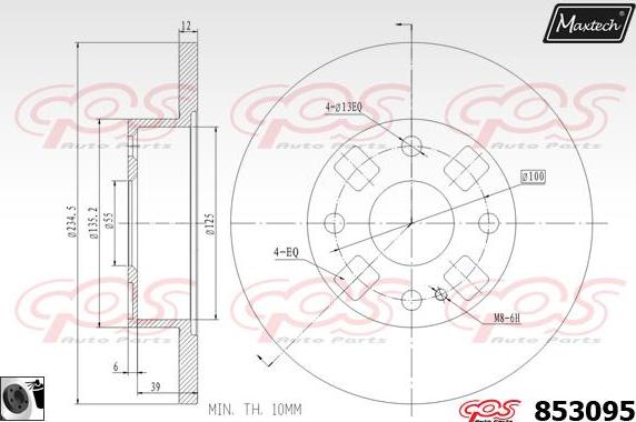 Maxtech 821187 - Əyləc Diski furqanavto.az