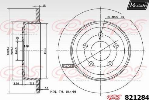 Maxtech 821284.0000 - Əyləc Diski furqanavto.az