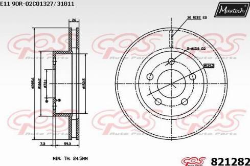 Maxtech 821282.0000 - Əyləc Diski furqanavto.az