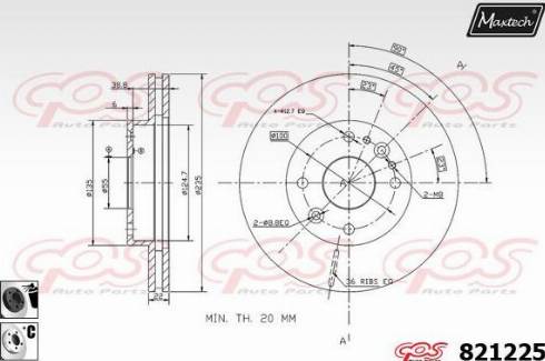 Maxtech 821225.6060 - Əyləc Diski furqanavto.az