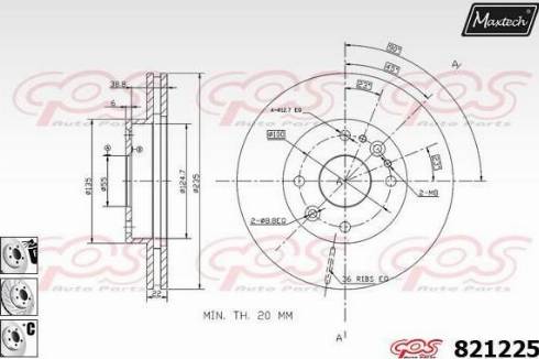 Maxtech 821225.6880 - Əyləc Diski furqanavto.az