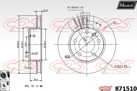 Maxtech 828012 - Əyləc barabanı furqanavto.az