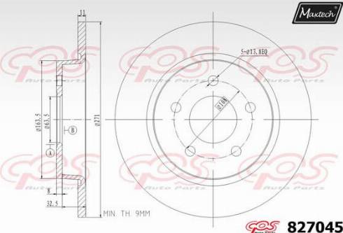 Maxtech 827045.0000 - Əyləc Diski furqanavto.az