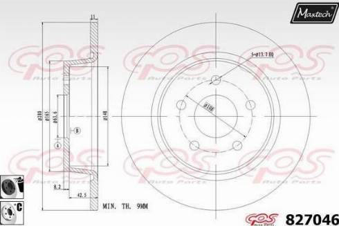 Maxtech 827046.6060 - Əyləc Diski furqanavto.az