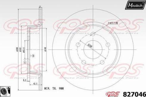 Maxtech 827046.0060 - Əyləc Diski furqanavto.az