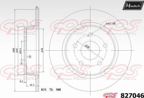 Maxtech 827046.0000 - Əyləc Diski furqanavto.az