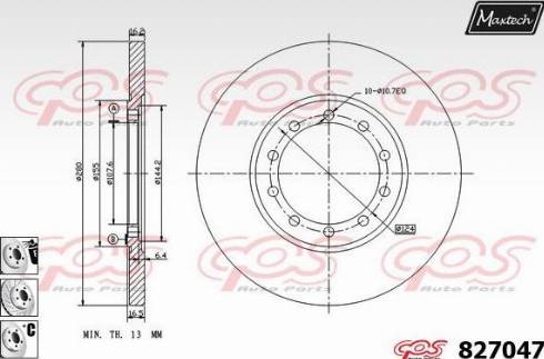 Maxtech 827047.6980 - Əyləc Diski furqanavto.az