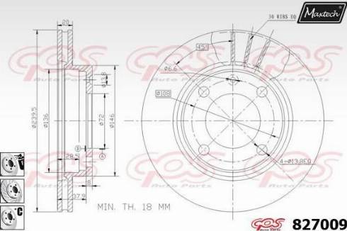 Maxtech 827009.6880 - Əyləc Diski furqanavto.az