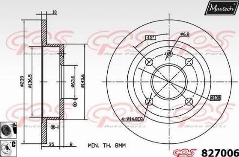 Maxtech 827006.6060 - Əyləc Diski furqanavto.az