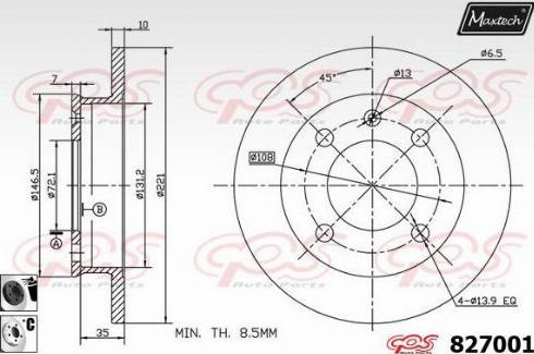 Maxtech 827001.6060 - Əyləc Diski furqanavto.az