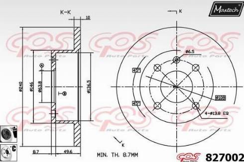 Maxtech 827002.6060 - Əyləc Diski furqanavto.az