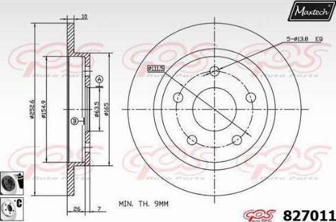 Maxtech 827011.6060 - Əyləc Diski furqanavto.az