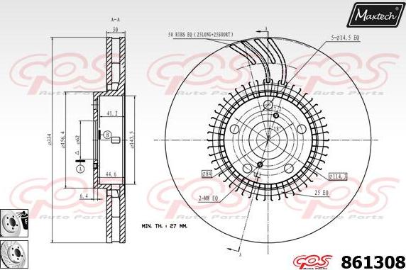 Maxtech 827011 - Əyləc Diski furqanavto.az