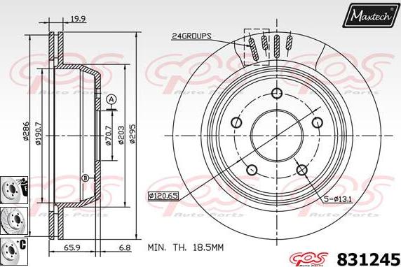 Maxtech 827024 - Əyləc Diski furqanavto.az