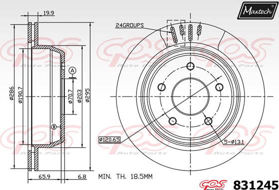 Maxtech 827023 - Əyləc Diski furqanavto.az