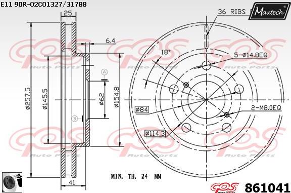 Maxtech 875649 - Əyləc Diski furqanavto.az