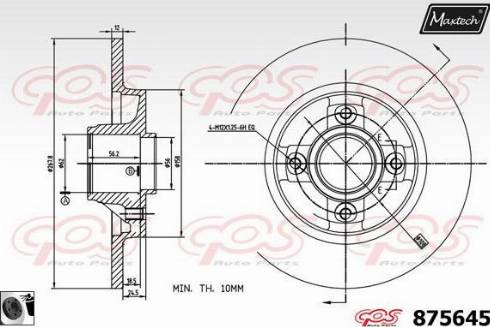 Maxtech 875645.0065 - Əyləc Diski furqanavto.az