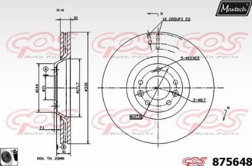 Maxtech 875648.0060 - Əyləc Diski furqanavto.az