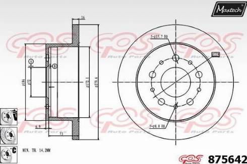 Maxtech 875642.6880 - Əyləc Diski furqanavto.az