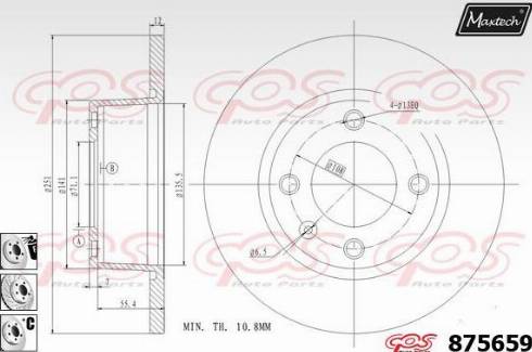 Maxtech 875659.6980 - Əyləc Diski furqanavto.az